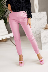 Γυναικείο κομψό παντελόνι A0890 ροζ