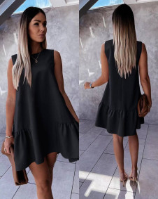 Γυναικείο χαλαρό φόρεμα 5684 μαύρο