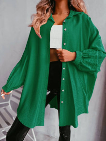 Γυναικείο ριχτό πουκάμισο A0845 πράσινο