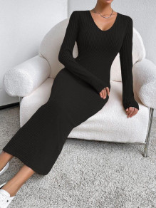 Γυναικείο εφαρμοστό φόρεμα AR3157 μαύρο