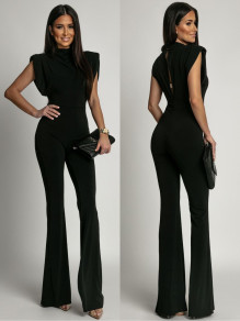 Γυναικεία ολόσωμη φόρμα K24006 μαύρη