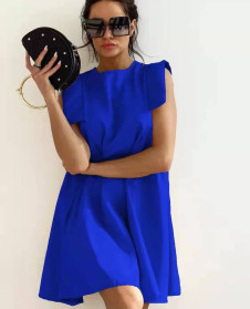 Γυναικέιο εντυπωσιακό φόρεμα A1043 μπλε