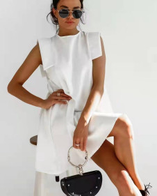 Γυναικέιο εντυπωσιακό φόρεμα A1043 άσπρο