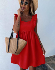 Γυναικείο κλος φόρεμα X5135 κόκκινο