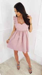 Γυναικείο κλος φόρεμα X5135 ανοιχτό ροζ