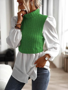 Γυναικεία εντυπωσιακή μπλούζα B4844 ανοιχτό πράσινο