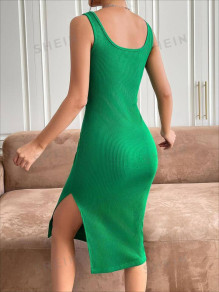 Γυναικείο φόρεμα μίντι 1333081 πράσινο