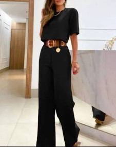 Γυναικείο σετ μπλούζα και παντελόνι 24013 μαύρο