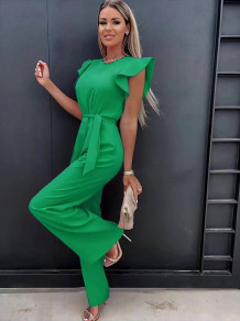 Γυναικεία κομψή  ολόσωμη φόρμα X6536 πράσινο