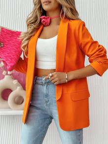 Γυναικείο κομψό σακάκι K9612 πορτοκαλί