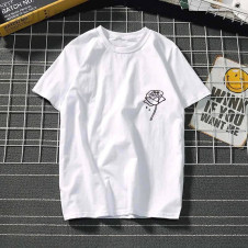 Γυναικείο κοντομάνικο μπλουζάκι με print  BR029