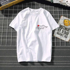 Γυναικείο κοντομάνικο μπλουζάκι με print  BR033