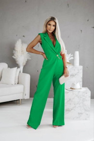 Γυναικεία εντυπωσιακή  ολόσωμη φόρμα K5878 πράσινο