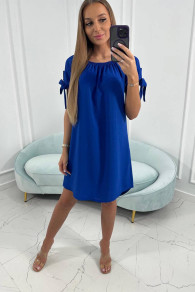 Γυναικείο χαλαρό φόρεμα K6272 μπλε