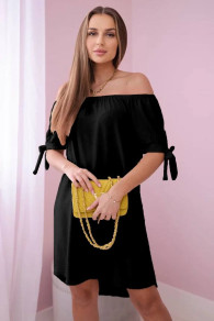 Γυναικείο χαλαρό φόρεμα K6272 μαύρο