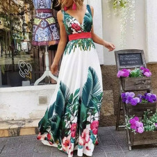 Γυναικείο φόρεμα με φλοράλ μοτίβα T2679