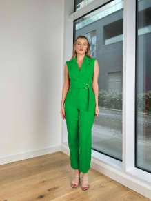 Γυναικεία κομψή ολόσωμη φόρμα 8778 πράσινη