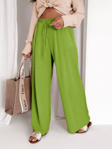 Γυναικείο παντελόνι σε ελεύθερη γραμμή K3243 ανοιχτό πράσινο