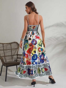 Γυναικείο φόρεμα με έθνικ σχέδια H4519