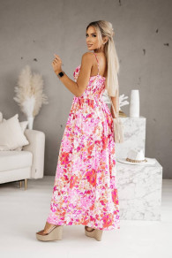 Γυναικείο μακρύ φόρεμα με print K62392