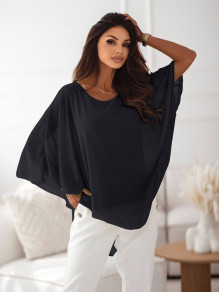 Γυναικεία αεράτη μπλούζα X1235 μαύρο
