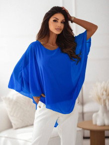 Γυναικεία αεράτη μπλούζα X1235 μπλε