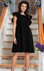 Γυναικείο χαλαρό φόρεμα K8138 μαύρο