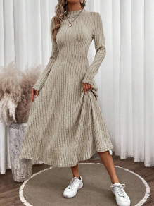 Γυναικείο μακρύ κλος φόρεμα AR3302 μπεζ