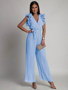 Γυναικεία κομψή ολόσωμη φόρμα 24070 γαλάζια