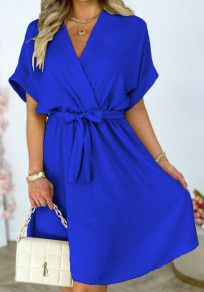Γυναικείο χαλαρό φόρεμα K6888 μπλε