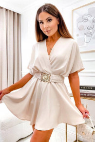 Γυναικείο φόρεμα μίνι με ζώνη K8786