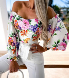 Γυναικεία μπλούζα με εντυπωσιακά μανίκια 13627