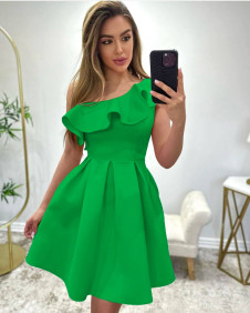 Γυναικείο έξωμο φόρεμα LE8813 πράσινο