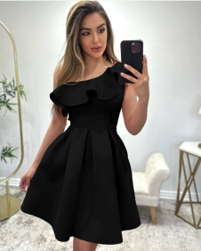 Γυναικείο έξωμο φόρεμα LE8813 μαύρο