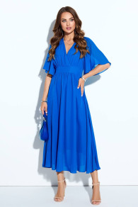 Γυναικείο φόρεμα μίντι 237235 μπλε