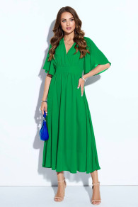 Γυναικείο φόρεμα μίντι 237235 πράσινο