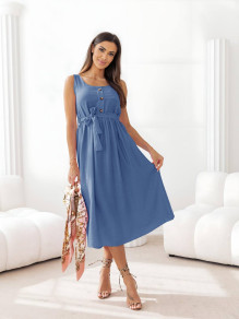 Γυναικείο φόρεμα μίντι A1710 μπλε