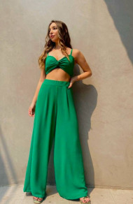 Γυναικείο σετ τοπάκι και παντελόνι K5773 πράσινο