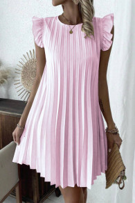 Γυναικείο φόρεμα σολέι K8801 ροζ