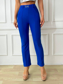 Γυναικείο εφαρμοστό παντελόνι K6605 μπλε