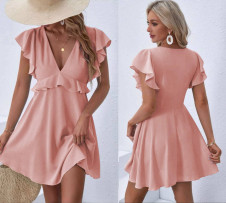 Γυναικείο κλος φόρεμα K5737 ροζ