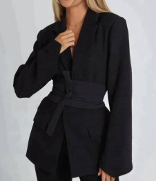 Γυναικείο εντυπωσιακό σακάκι H4255 μαύρο
