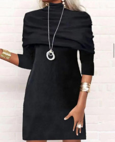 Γυναικείο κομψό φόρεμα 2810 μαύρο