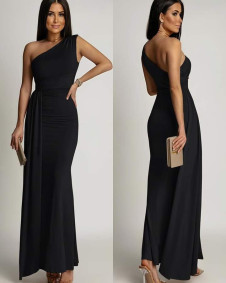 Γυναικείο εντυπωσιακό φόρεμα 24092 μαύρο
