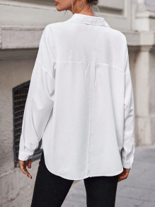 Γυναικείο κομψό πουκάμισο με κρύσταλλα 99992112 άσπρο