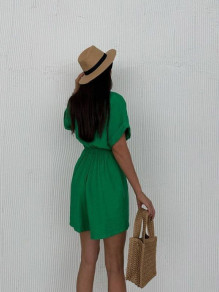 Γυναικεία ολόσωμη φόρμα σόρτς T7204 πράσινη