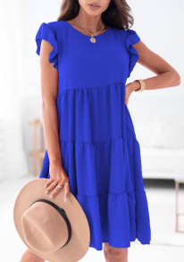 Γυναικείο χαλαρό φόρεμα K23726 μπλε