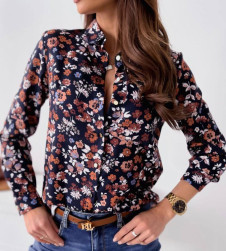 Γυναικείο πουκάμισο με στάμπα PB44682