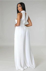 Γυναικεία ολόσωμη φόρμα σολέιγ S5949 άσπρη