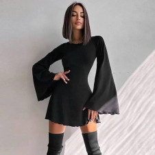 Γυναικείο κοντό εντυπωσιακό φόρεμα 72569 μαύρο